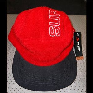 Supreme Polartec Camp Cap Black Red F/W 18